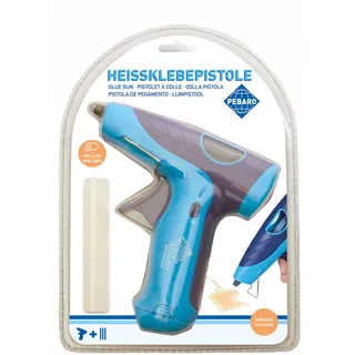 Pebaro 269ok - Heissklebepistole mit Licht, kabellos, inkl. 3 Klebesticks