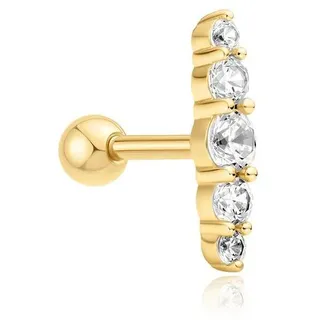 ANIA HAIE - EARRINGS - SINGLE STUD - Bar Barbell - gold