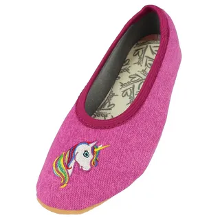 Beck Mädchen Einhorn Gymnastikschuhe, Pink, 33 EU