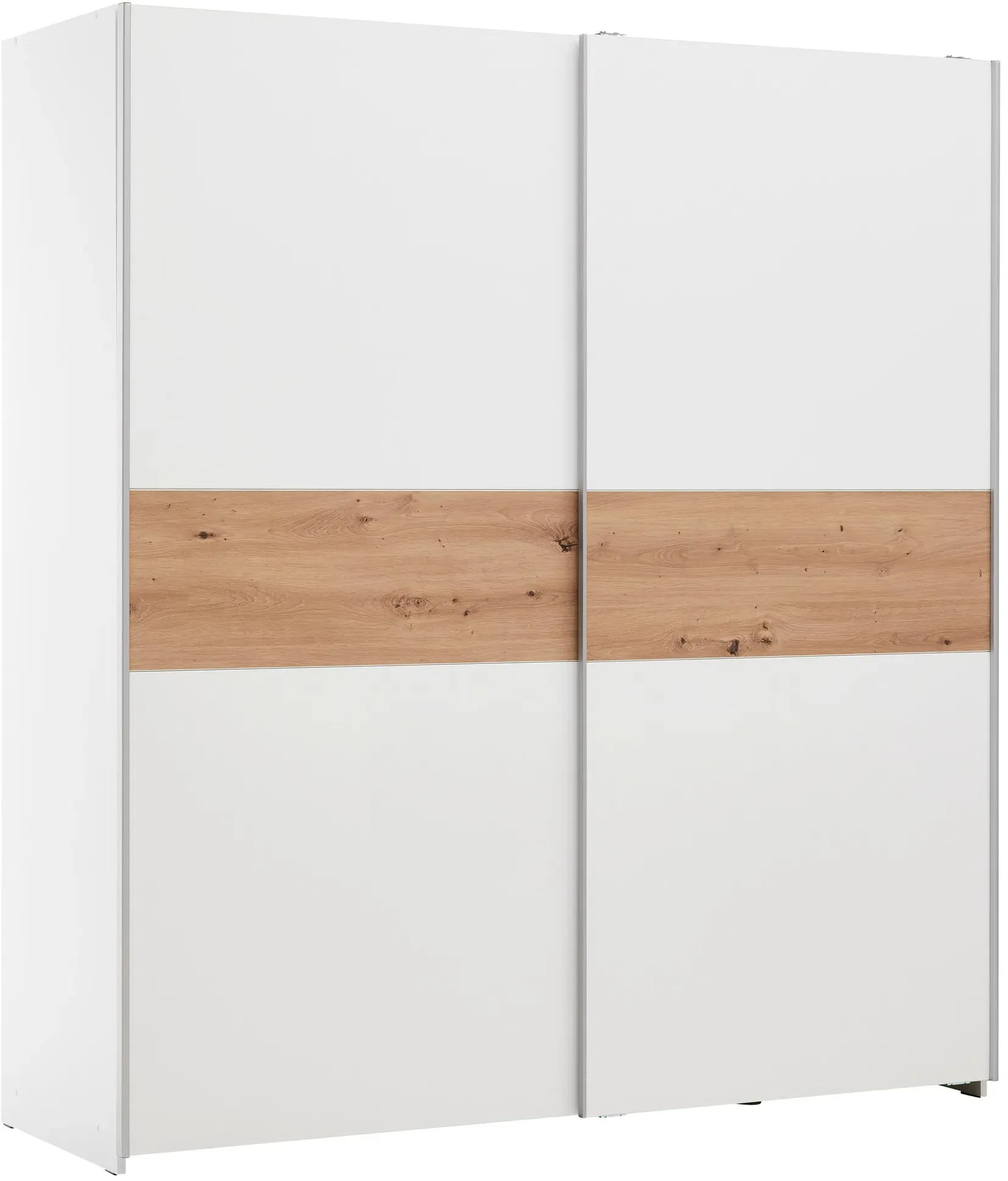 Schwebetürenschrank Urbanline Weiß/Eichefarben