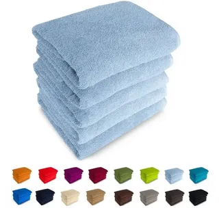 MatratzenL.A.B® Handtücher 500 g/m2 Blauer Schwan®, 100% Baumwolle (einzeln verpackt, 1-St), zur Auswahl: 30x50 cm, 50x100, 70x140, 50x70, mit Aufhänger, 23 Farben blau