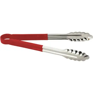 METRO PROFESSIONAL Servierzange, Edelstahl/Vinyl, 30 cm, rot/silber