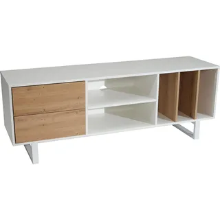 FineBuy Fernsehkommode 150 cm TV Schrank Regal Fernsehschrank Modern (150 x 55 x 40 cm)