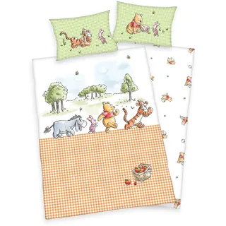 Disney Winnie The Pooh Bettwäsche 40x60 + 100x135cm 100% Baumwolle, Renforcé