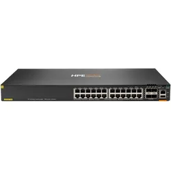 HPE Aruba 6200F 24G Class4 PoE 4SFP+ 370W Switch (24 Ports), Netzwerk Switch, Schwarz