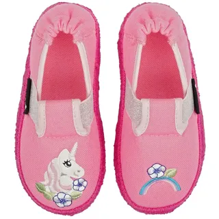 Nanga kleines Einhorn Mädchen Hausschuh Slipperform rosa Gr.24-34 EUR 28 - Rosa - 28