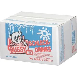 Busemann Bussy Mix Schleckdrinks Colageschmack oder Fruchtgeschmack 100 x 70ml