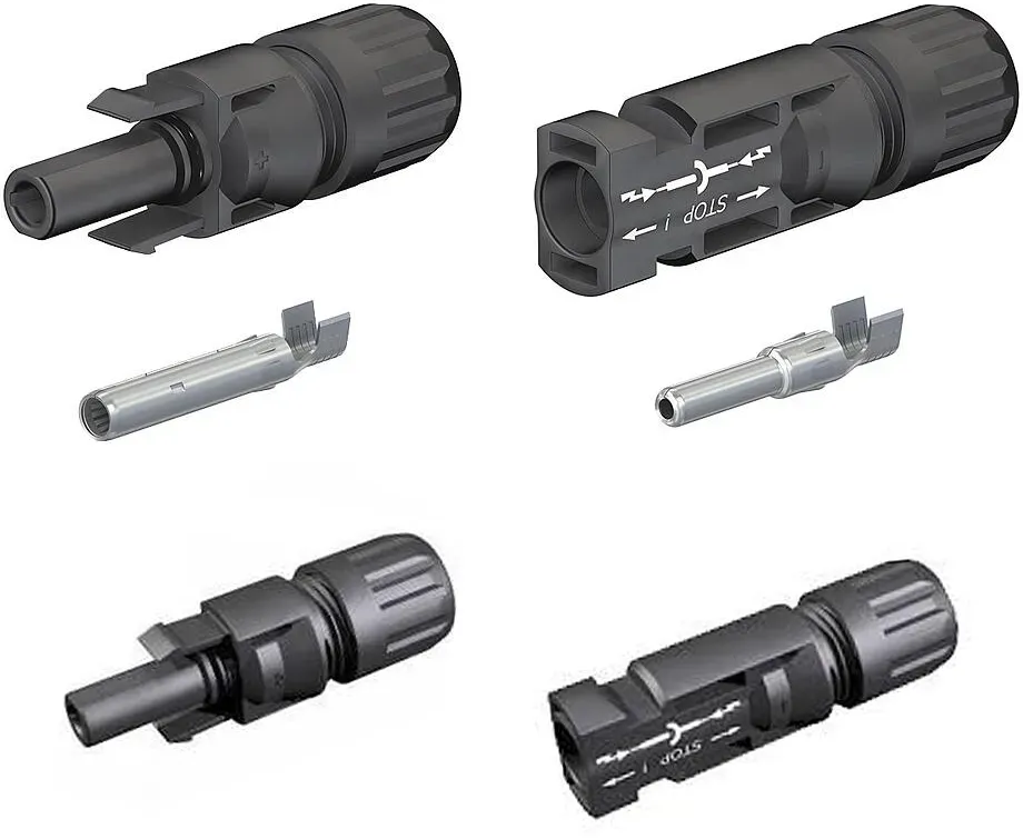 Stäubli MC4 4mm2 Steckverbinder Stecksystem (Ausführung: Male Verbinder MC4 für 4mm2)