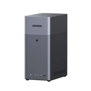 UGREEN NASync DH2300 2 Bay Desktop NAS, NFC Tap zum Verbinden, KI Fotoalbum, 4K Persönliche Videothek, Einsteigerfreundliches NAS-System, Heim-NAS-Server mit 1GbE-LAN und 4GB RAM (Diskless)
