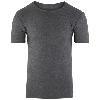 moser (R) Thermounterhemd Merino Lammwolle Unterhemd unisex halbarm Rundhals oder Spitze grau XXL (DA 50, HR 58)