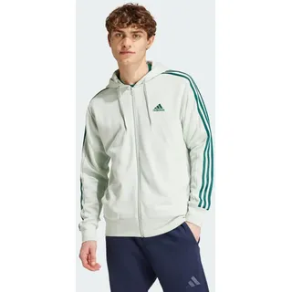 Adidas Essentials French Terry 3-Streifen Kapuzenjacke grün S