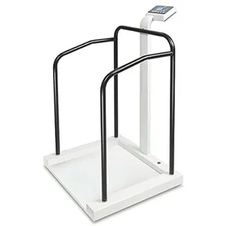 KERN Optics Stehhilfewaage für Ein Sicheres Gefühl beim Wiegen, Schwarz/Weiß, 300 kg Wägebereich, 100 g Ablesbarkeit
