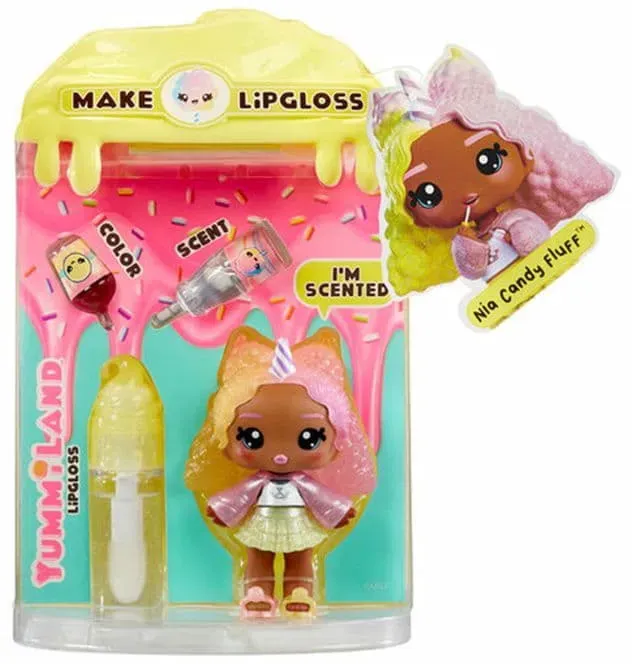 Yummiland Lip Gloss Doll Series 2- Cotton Candy (Nia Candy Fluff)