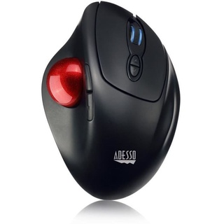 Adesso iMouse T30 - rechts - Trackball - RF Wireless - 4800 DPI - Schwarz - Rot Adesso - Schwarz/Rot