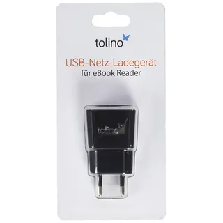 tolino Zubehör USB-Ladegerät Schwarz: für eBook Reader