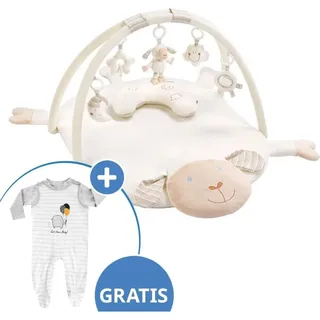Fehn Fehn, Krabbeldecke + Spielbogen, Spielbögen & Spieldecken 3D Activity-Decke Schaf - Baby Love + GRATIS Strampler