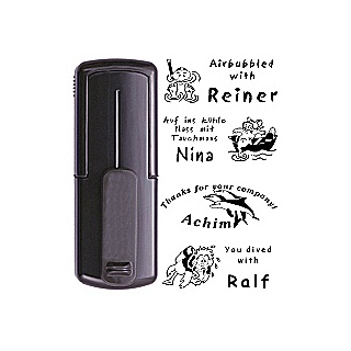 Smart-stamp - Größe: 38 x 14 mm - Farbe: schwarz