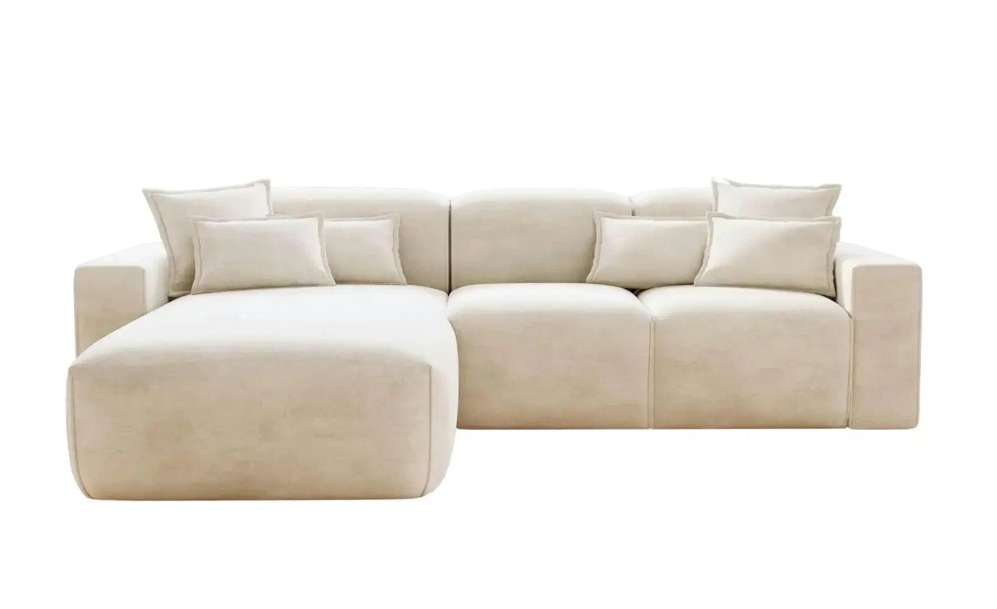GrainGold Ecksofa  Leni , beige , Maße (cm): B: 265 H: 74