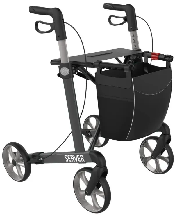 Rehasense Server M Komfort Softrad Rollator anthrazit