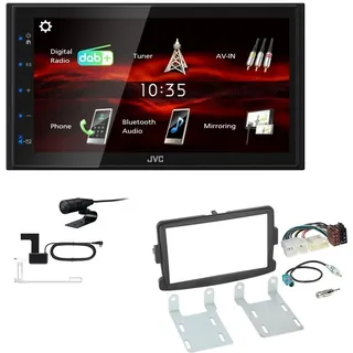 JVC KW-M180DBT DAB+ Autoradio für Dacia Sandero / Stepway ab 2013 schwarz