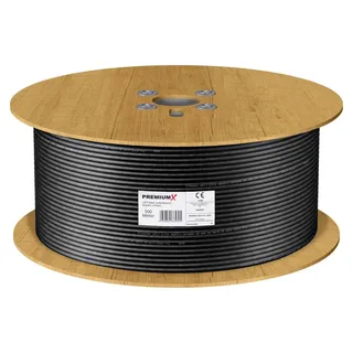 PremiumX Premium X CAT 7 Outdoor Netzwerkkabel 500m – 10 Gbit/s Erdkabel Datenkabel Ethernetkabel LAN Kabel für Außen S/FTP AWG23/1 Verlegekabel - reines