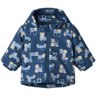 NAME IT Baby-Jungen Nbmmax Jacket AOP Kurzjacke, Blau, 68 - 68