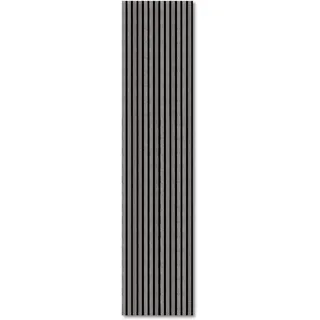 KAISER plastic® Akustikpaneele | Farbe: Eiche hellgrau | Wandpaneele in verschiedenen Formaten | Lamellenwand aus Holzfunier und Filz | moderne Wandverkleidung (Handmuster)