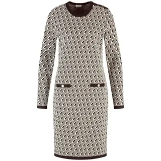 GERRY WEBER Strickkleid Elegantes Strickkleid mit Jacquard-Muster schwarz 44