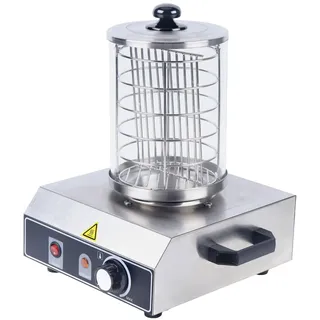 350W 220V 50HZ Würstchenwärmer Erhitzer Würste Edelstahl Hot Dog Warmer Einstellbarer Temperatur für Restaurants Snackbars Schnellkostwagen oder Catering