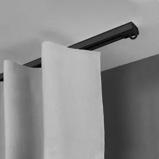 SN DECO GROUP Gardinenschiene »Objektschiene SL«, 1 läufig-läufig, Fixmaß, in versch. Längen und Farben, Aluminium, Innenlauf, Vorhangschiene SN DECO GROUP schwarz L: cm