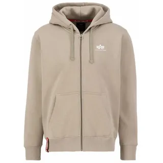 Alpha Industries Basic Zip Sl Kapuzenpullover Vintage Sand S