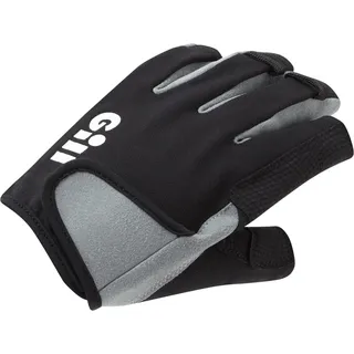 Deckhand Segelhandschuhe Kurzfinger schwarz
