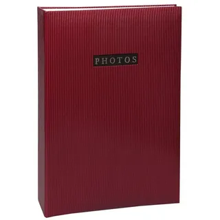 Ideal Trend Elegance Fotoalbum für 300 Fotos in 10x15 cm Memo Einsteck Foto Album: Farbe: Rot
