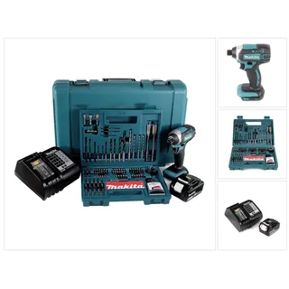 DTD152SFK inkl. 1 x 3,0 Ah + 100 tlg. Bit Bohrer Set + Koffer