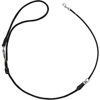 HUNTER Fahrradleine mit Sicherheitskarabiner, verstellbar 170-250 cm, schwarz