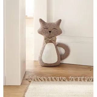 Dekoleidenschaft Türstopper Katze "Charly" aus Stoff, schwer, Türpuffer, Türfeststeller, Fensterstopper