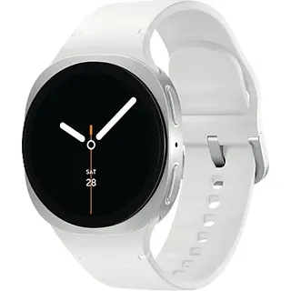 Samsung Galaxy Watch8 Bluetooth 40 mm Silver Sport Band White S/M
