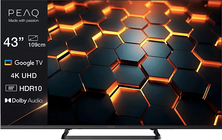 PEAQ PTV 43GU-5026C LED TV (Flat, 43 Zoll / 108,0 cm, UHD 4K, SMART TV)