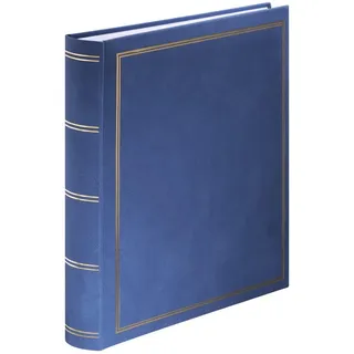 Hama Super Jumbo Fotoalbum London 34x35 80 weiße Seiten blau (7156)