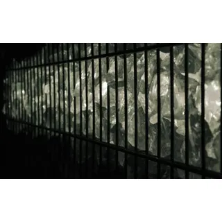 Xenon Led Gabionen Licht Beleuchtung LED 2x0,9m länge 360° Farbe warmweiß Garten