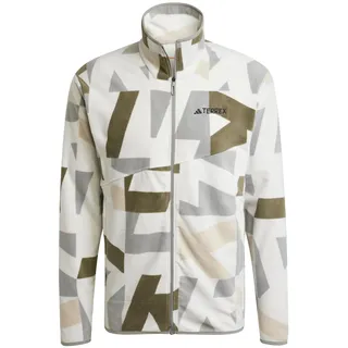 Adidas Terrex Multi Printed Fleecejacke Grey One / Olive Strata XL