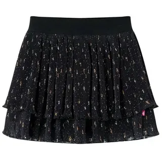 Kinder-Stufenrock mit Rüschen Schwarz 104