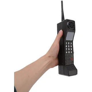 Bewinner Retro Handy Deko - Altes Handy Modell aus Eisen für Fotografie & Home Decor (8,5 Unzen, Schwarz)