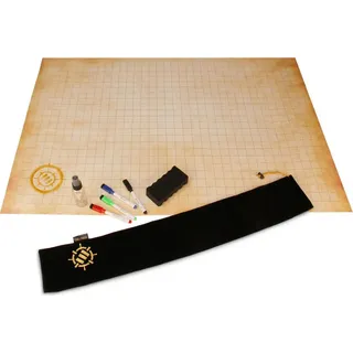 enhance gaming Enhance RPG Grid Mat Campaign Kit Parchment