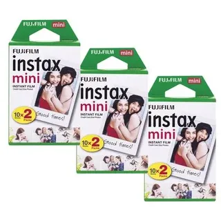 Fujifilm Instax Mini Film Doppelpack 2x10 Aufnahmen 3er Set für 60 Bilder