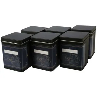 DOSENRITTER Teedose WATSON inkl. 6 florale-Etiketten, (6-tlg), aus Metall