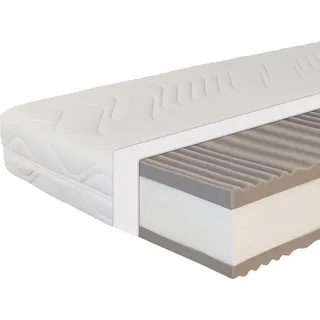 Beco Maxima Plus, Taschenfederkernmatratze 100x200cm 22 cm H4, hoch - weiß