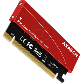 AXAGON PCEM2-S PCIe-3.0-x16-Adapter Festplatten-Kühler