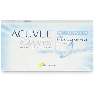 Acuvue Johnson & Johnson Acuvue Oasys for Astigmatism (6er Packung) 2-Wochen-Linsen (-4.5 dpt, Zyl. -1,75, Achse 170 ° & BC 8.6) mit UV-Schutz