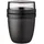 Lunchpot Ellipse schwarz 10,7 x 15,1 x 10,7 cm 0,5 l + 0,2 l